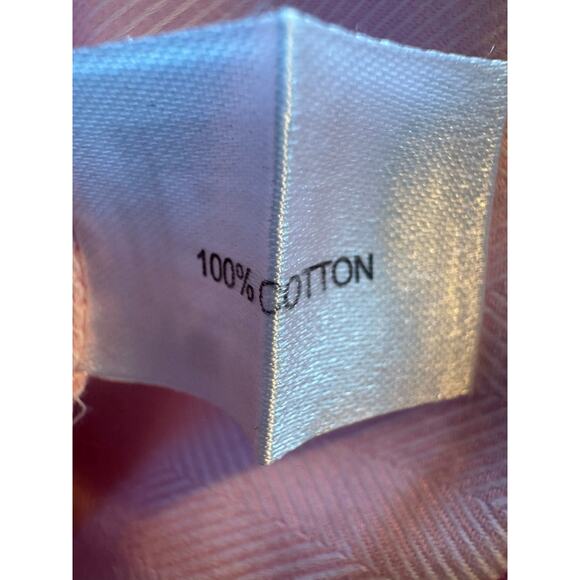 Double R Ravi Ratan Pink Herringbone 3/4 French Cuff Sleeve Medium M EUC - Picture 8 of 9